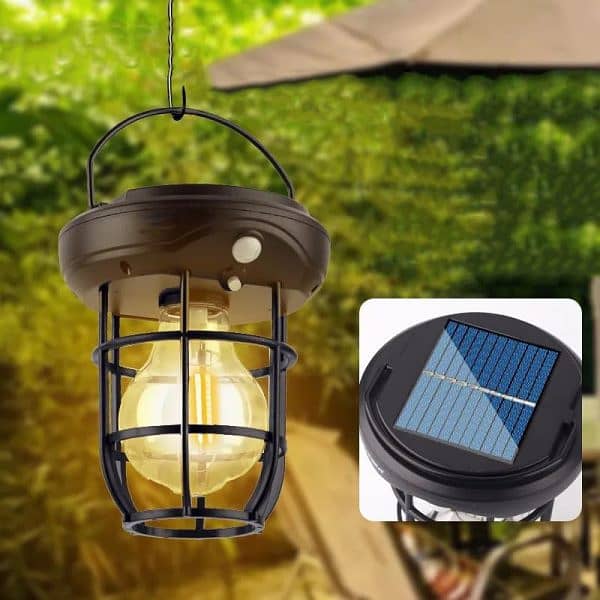 Hanging Solar Wall Lights Outdoor,solar Camping Lights With 3 Lighting 3