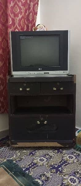 LG TV with Trolley for sale 0