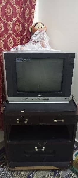 LG TV with Trolley for sale 2