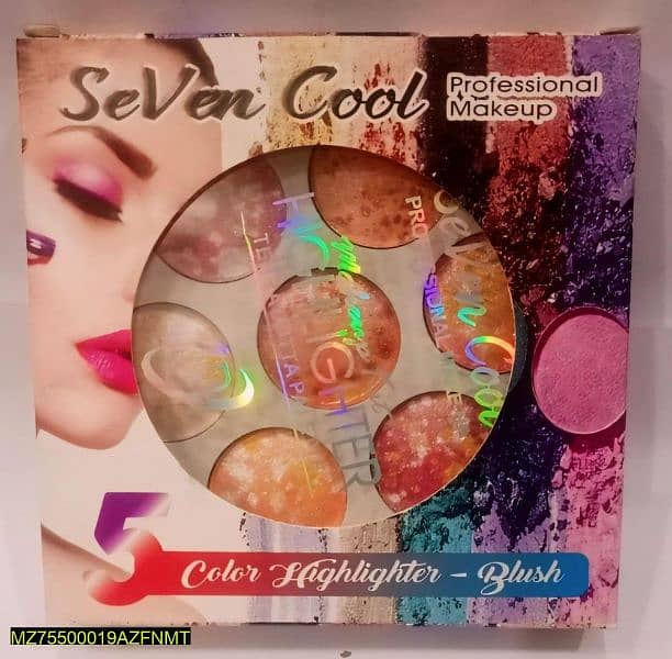 Seven Cool Color Highlighter-Blush 2