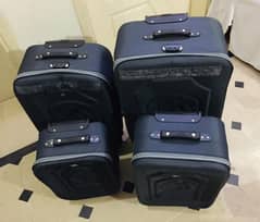Suitcase Set (Bags), Gray, 4-Piece