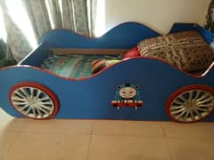 kids character bed with matress . new condition.