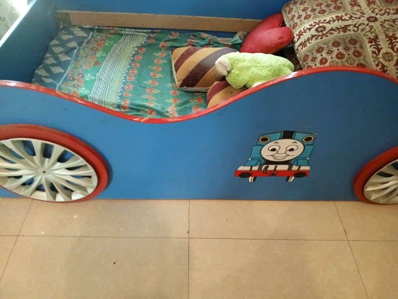 kids character bed with matress . new condition. 1