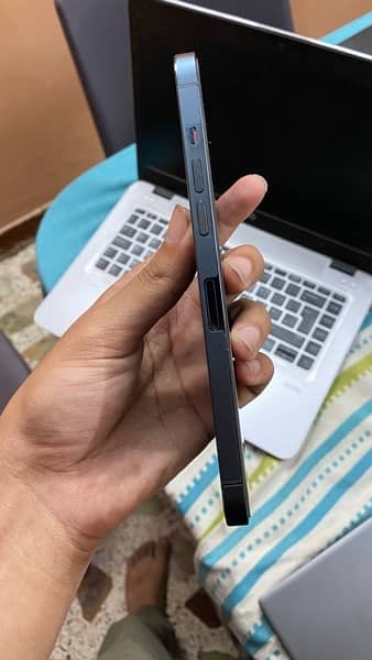 iPhone 12 Pro Max 10/10 (Pacific Blue , 128GB)  with Box for sale 3