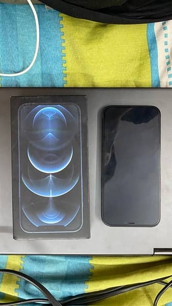 iPhone 12 Pro Max 10/10 (Pacific Blue , 128GB)  with Box for sale 8