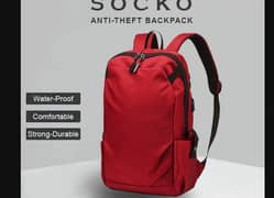 multifunctional bag for university students with USB and headset port