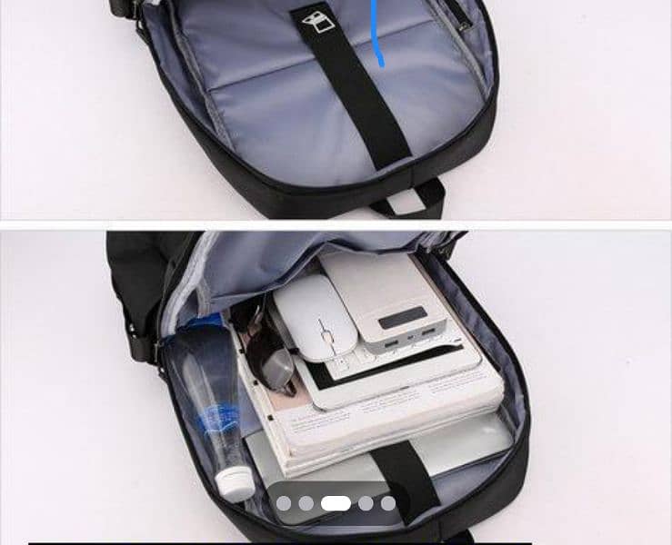 multifunctional bag for university students with USB and headset port 1