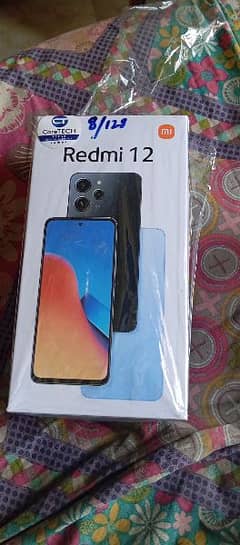 Redmi 12 ( 8/128 ) Only Box Open With All Accessories