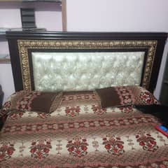 Double bed with two side tables + normal mattress