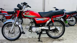 Honda CD70, Islamabad number, condition 10/8.5