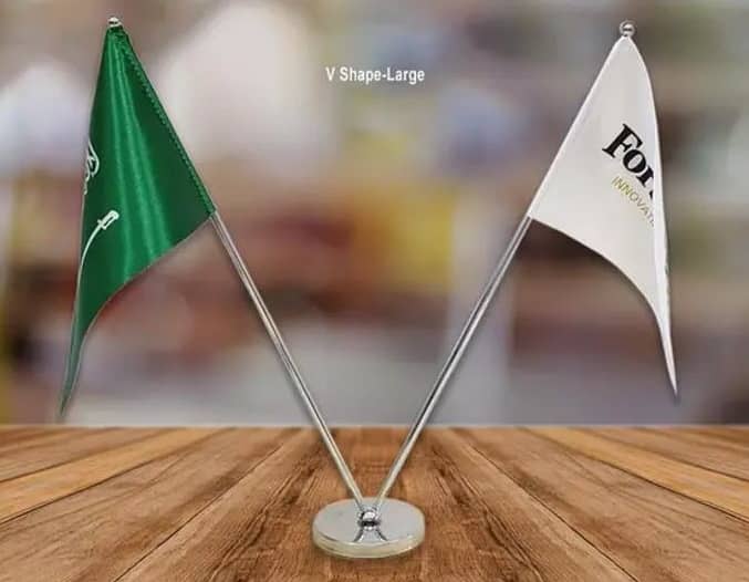Table Flag , Outdoor Company Flag ,& Indoor Flag & Pole for Exective 1