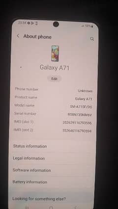 Samsung galaxy a71 8/128