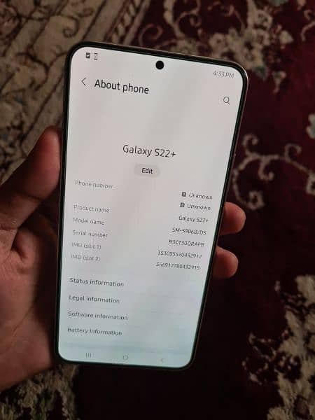 Samsung Galaxy S22+ 5g (Dual Physical Sim) 5