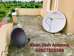 Double dish antenna with HD receiver