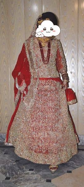 bridal lengha only 2 hour used 1