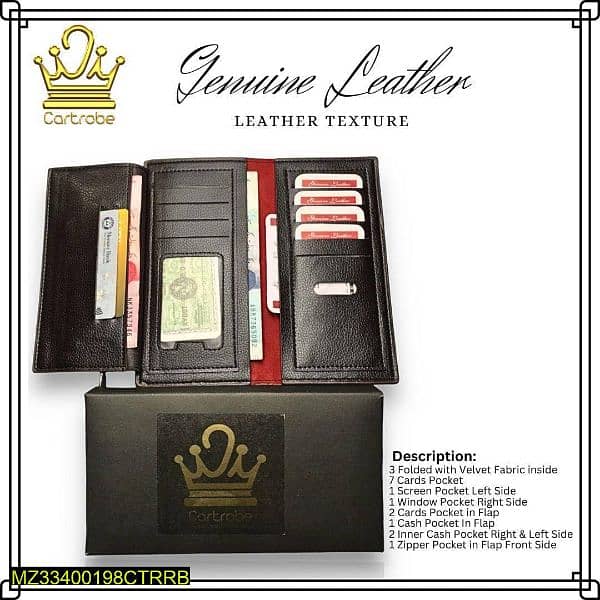 leather Wallet | Hand bag, pocket book , long purse men 1