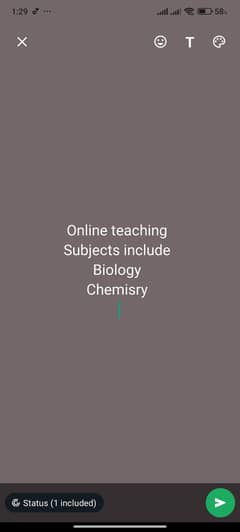Online teaching available