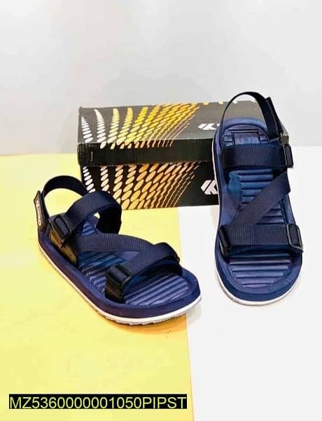 men’s fibre sports sandals,blue 1