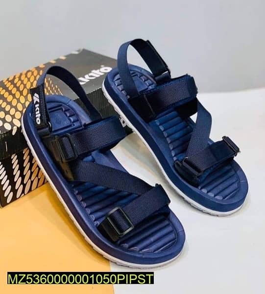 men’s fibre sports sandals,blue 3