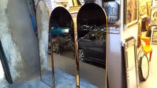 black and gold color available high quality mirror best stand