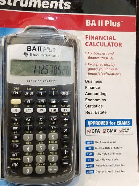 Texas Instruments BA II Plus Financial Calculator 1