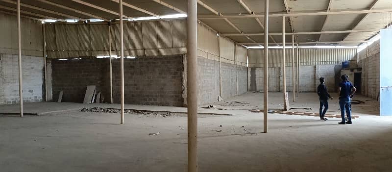 Warehouse Industrial Shed Available for Rent in Mehran Town Korangi Karachi 0