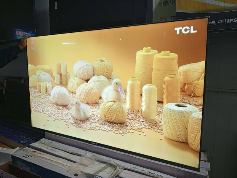 75 InCh Android 2024 model Led Tv TCL Box pack 3 year warranty 7