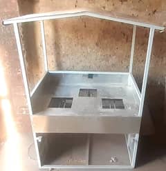 food counter (new)with 3 burner/iron gas  pipe wiring fiting available