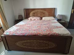 complete bedset with curtains and lamps