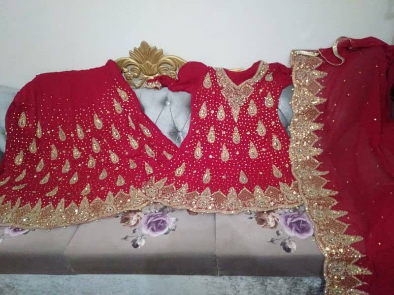 Beautiful Red Bridal Lehenga 5
