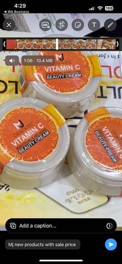 MJ Organic Vitamin C Anti-Aging Skin Brightening Cream