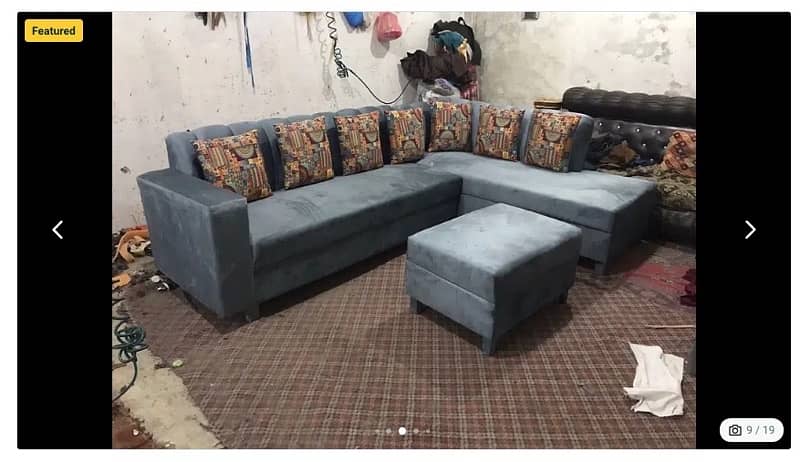 L shape 7 seater sofa set / sofa set / sofa / Furniture 16