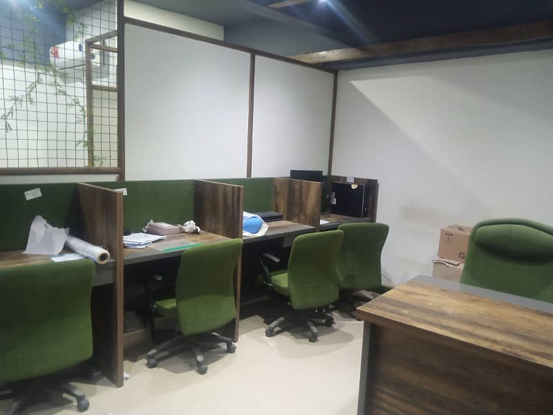 Fully Furnished Office Available On Rent At Main Shahra-e-faisal 9