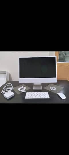 iMac 24 Inch M1 2021 8GB 256GB with Box & Accessories 
MGPC3LL/A A2438
