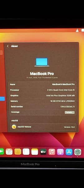 MacBook Pro 2020 Core i5 / i7 8GB/ 16GB/32GB 512GB / 1TB 13" Display 2