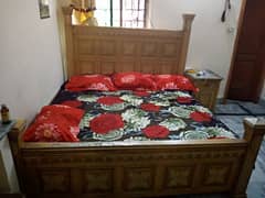 double bed wooden , best condition home used