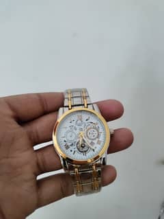branded new watch men collection sliver and golden colour