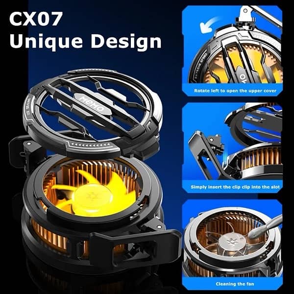Memo Latest CX07 Best radiator cooler for phones iphone, oneplus pubg 0