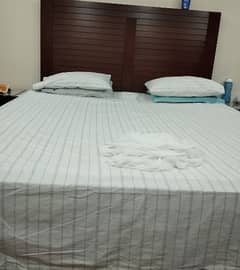 wooden bed is a good condition super fine wood