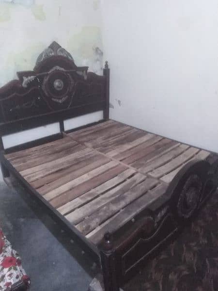 King size bed and mattress for sale 0