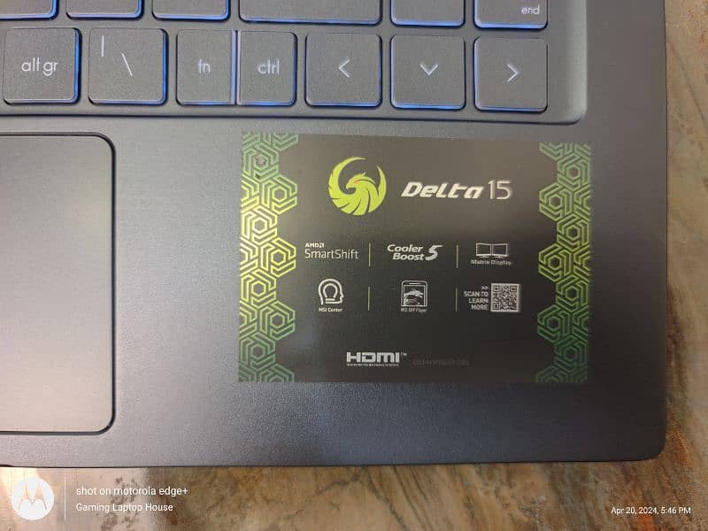 MSI Delta 15 Gaming Laptop 10gb Graphic Card 6