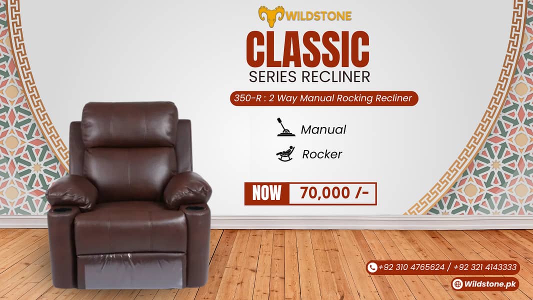 Recliner classic series, Imported Recliner, Recliner Sofa 1