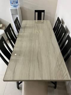 Dining table with 8 chairs for sale