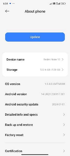Redmi Note 12 Mobile for sale 6