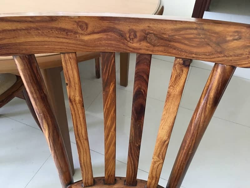 wooden dinning table with 8 chairs 6