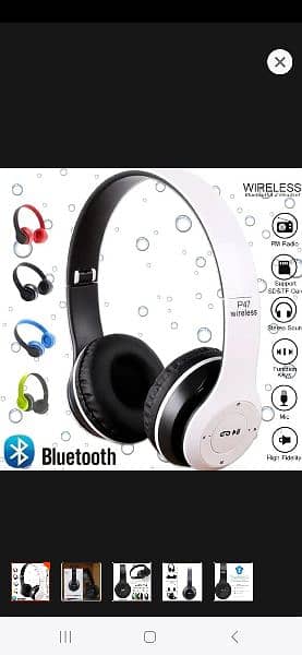 Wireless Headphones, P47 Bluetooth Foldable headphones handffree 9
