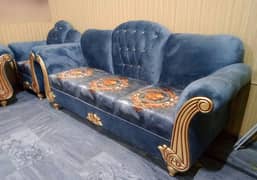 Sofa Set 6 Seater New Luxury King Size Velvet Fabric 0332-4144625