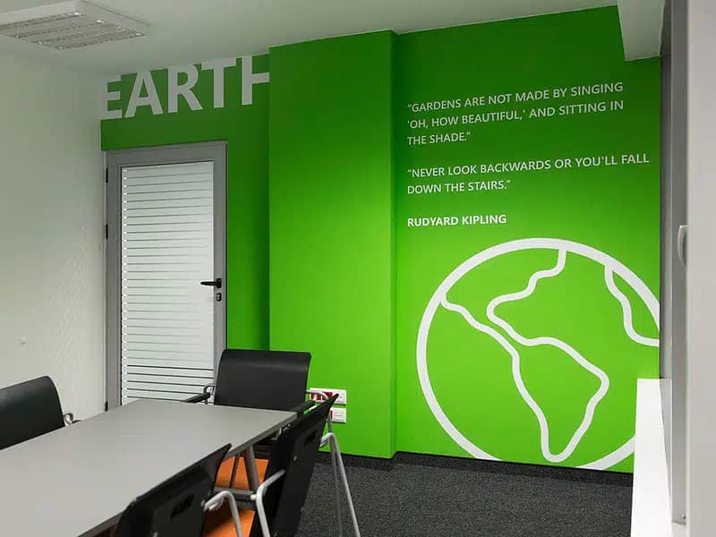 Wall Branding - 3D Wallpaper - Mural Wall Pictures - Indoor Branding 3