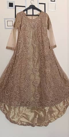 Heavy Embroidered Net Tail walima maxi