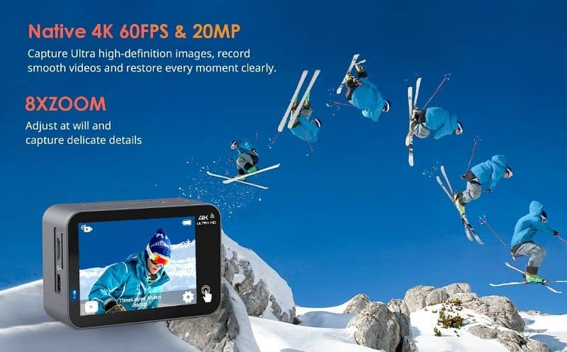 4K ULTRA EIS Action Camera COOAU SPC02 4